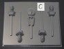 446sp Star Trecky Chocolate Candy Lollipop Mold FACTORY SECOND